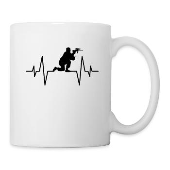 Paintball Herzschlag - Tasse - Weiß - Rechts