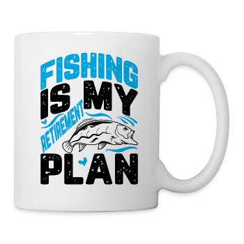 Né pour pêcher Fischer pêcheurs à la ligne - Mug blanc - blanc - Droite