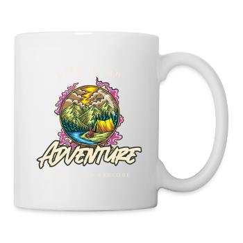 Life is an adventure - Outdoor Mountain Tent - Mug - white - Right