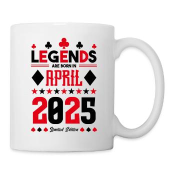 cadeau d'anniversaire avril 2025. jeux de carte. - Mug blanc - blanc - Droite