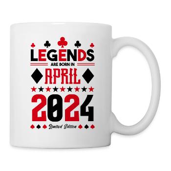 cadeau d'anniversaire avril 2024. jeux de carte. - Mug blanc - blanc - Droite