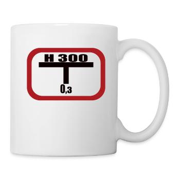 Lustiges Feuerwehr Hydrant - Tasse - Weiß - Rechts
