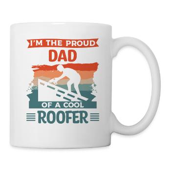 This Man Is An Awesome Dad And A Roofer - Mug - white - Right