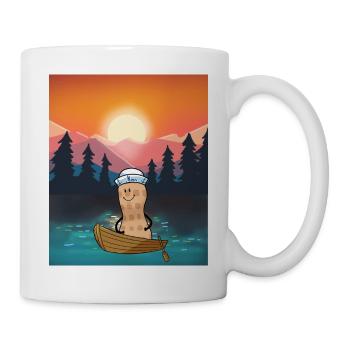 Peanut Leisure Holiday Recreation Nature Boat - Mug - white - Right