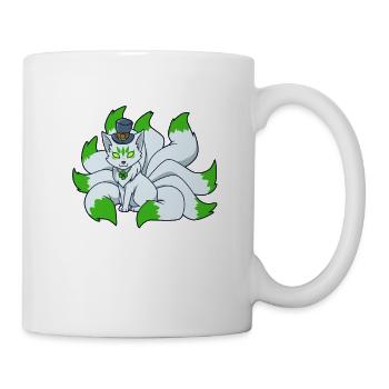 Kitsune Leprechaun - St Patrick Kitsune - Mug blanc - blanc - Droite