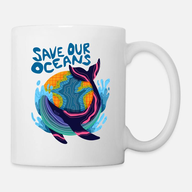 Save Our Oceans - Tasse - Weiß