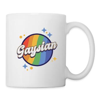 gay lesbian LGBTQ pride gaysian i gift - Mug - white - Right