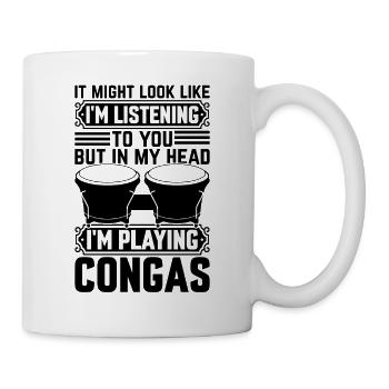 I'm Listening To You But In My Head I'm Playing Co - Mug - white - Right