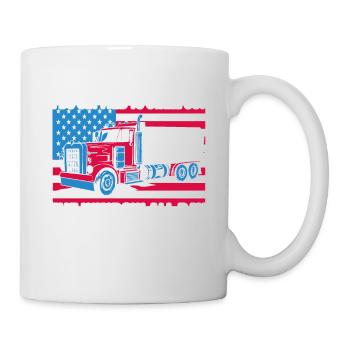 My Teacher was wrong LKW Fahrer Geschenk - Tasse - Weiß - Rechts
