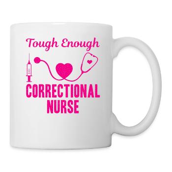 Bien que suffisant pour être une infirmière correctionnelle - Mug blanc - blanc - Droite