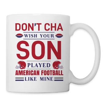 FoundLux New Design, WISH YOUR PLAYED AMERICAN FOO - Tasse - Weiß - Rechts