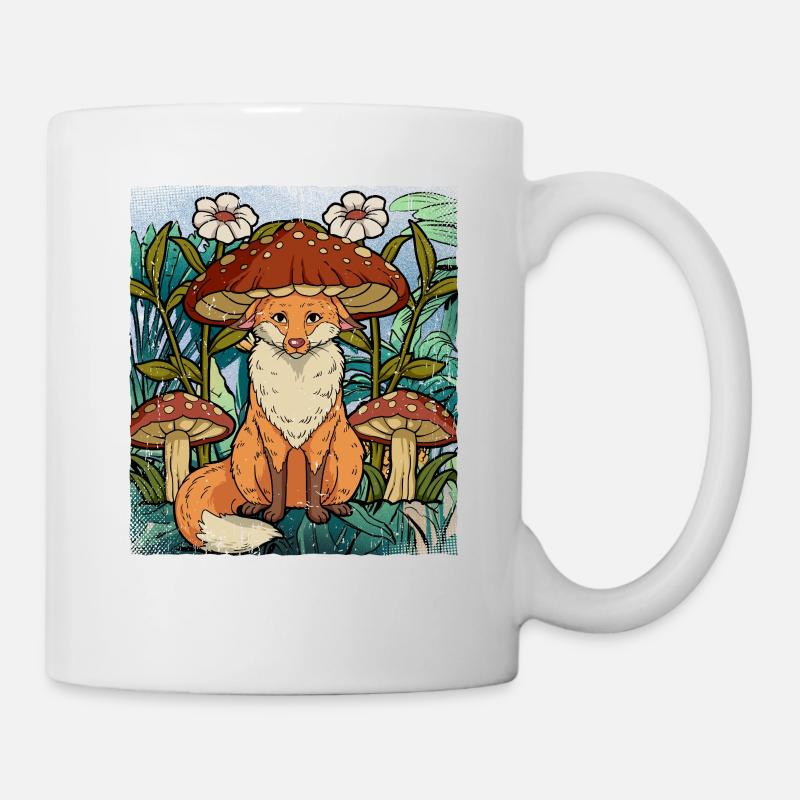 Cottagecore Fuchs - Tasse - Weiß