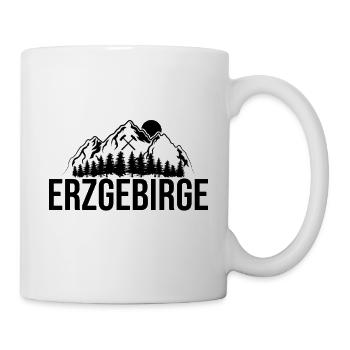 Erzgebirge Berge Sonne - Tasse - Weiß - Rechts