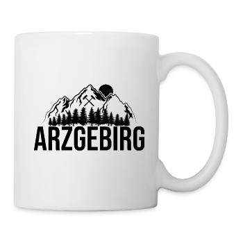 Arzgebirg Heimat Berg Wandern - Tasse - Weiß - Rechts