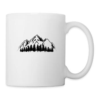 Arzgebirg Heimat Berg Wandern - Tasse - Weiß - Rechts