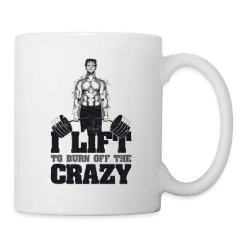 Gewichtheben Fitness Workout Fitnessstudio - Tasse - Weiß - Rechts