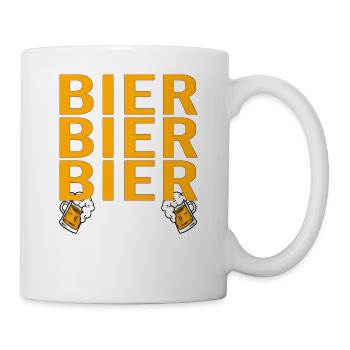 Vatertag Himmelfahrt Bier Nachbar Nachbarn Saufen - Tasse - Weiß - Rechts