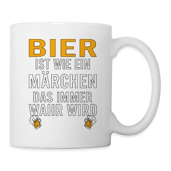 Himmelfahrt Bier Nachbarn Saufen Vatertag Nachbar - Tasse - Weiß - Rechts