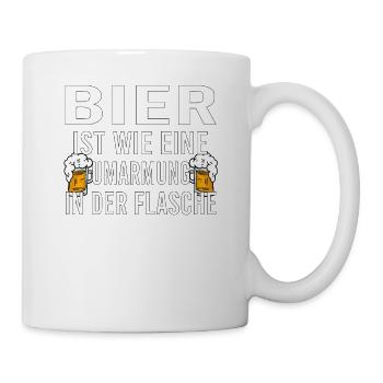 Himmelfahrt Bier Nachbarn Saufen Vatertag Nachbar - Tasse - Weiß - Rechts