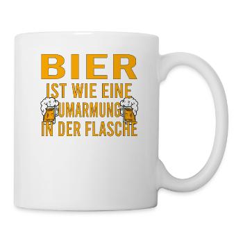 Himmelfahrt Bier Nachbarn Saufen Vatertag Nachbar - Tasse - Weiß - Rechts