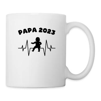 Papa 2023 - Tasse - Weiß - Rechts