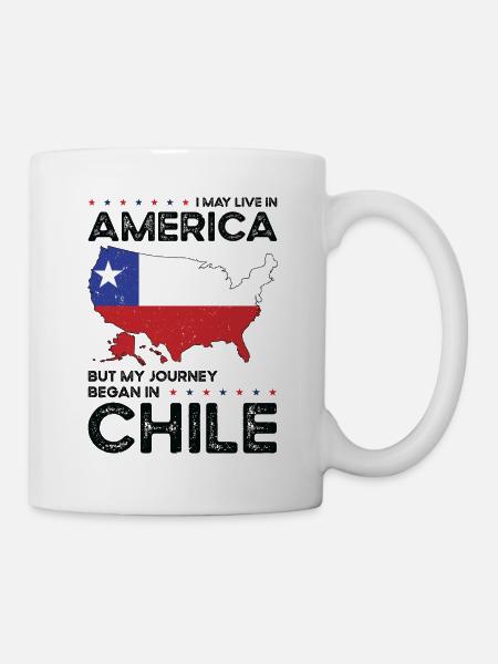 Geborener Chilene Chile Amerikaner USA - Tasse - Weiß