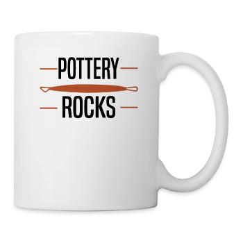 Poterie Argile Cours de poterie Poterie Getöpfert - Mug blanc - blanc - Droite