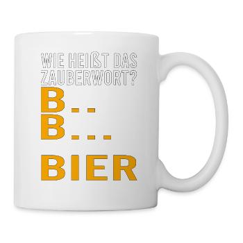 Vatertag Himmelfahrt Bier Nachbar Nachbarn Saufen - Tasse - Weiß - Rechts