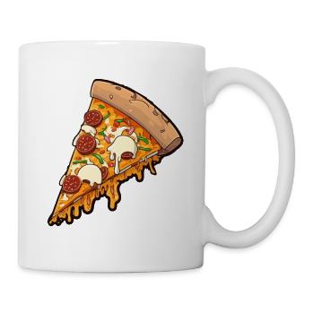 Pizza - Tasse - Weiß - Rechts