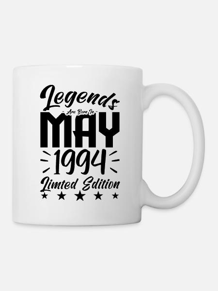 Geboren Mai 1994 Geburtstagsgeschenk 1994. - Tasse - Weiß