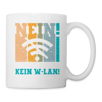 Hier kein Wlan! - Tasse - Weiß - Rechts