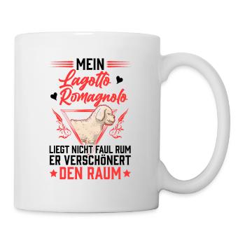 Lagotto Romagnolo liegt nicht rum Trüffelhund - Tasse - Weiß - Rechts