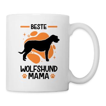 Beste Irischer Wolfshund Mama Irish Wolfhound - Tasse - Weiß - Rechts