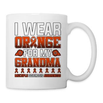 I Wear Orange For My Grandma Multiple Sclerosis - Mug - white - Right