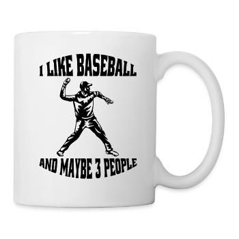 Baseball Baseballer Baseballspieler Baseballteam - Tasse - Weiß - Rechts