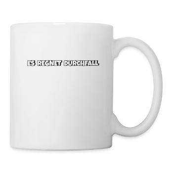 Es regnet Durchfall - Tasse - Weiß - Rechts