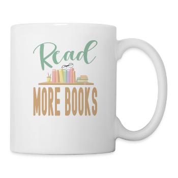 Lire plus de livres - Mug blanc - blanc - Droite