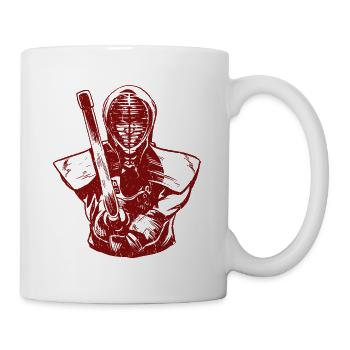 Japanischer Schwertkampf Kendo - Tasse - Weiß - Rechts