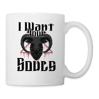 Satan Beelzebub Teufel Gothic Pentagram Mystisch - Tasse - Weiß - Rechts