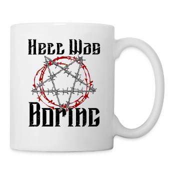 Satan Beelzebub Teufel Gothic Pentagram Mystisch - Tasse - Weiß - Rechts