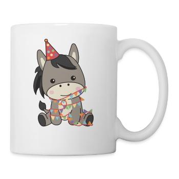 Esel zum Geburtstag für Kinder ein Geschenk - Tasse - Weiß - Rechts