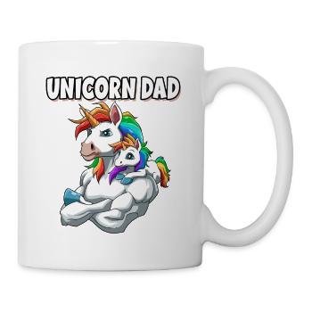 Unicorn Dad für einen Einhorn Liebhaber - Tasse - Weiß - Rechts