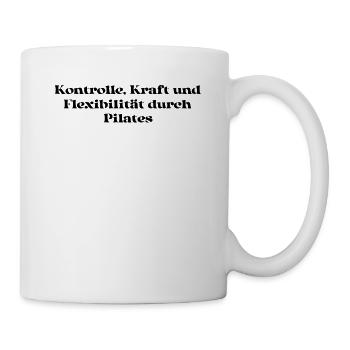 Pilates - Kontrolle, Kraft und Flexibilität durch - Tasse - Weiß - Rechts