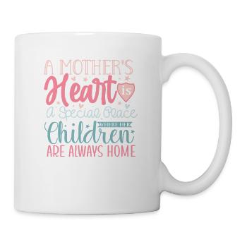 Ein besonderer Ort für die Familie ist das Herz der Mutter - Tasse - Weiß - Rechts
