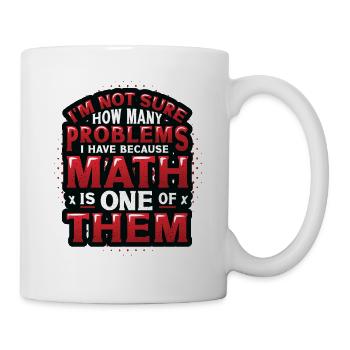 Anti-mathe-hasser, Lustige Mathematik - Tasse - Weiß - Rechts