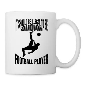Joueur de football Football Design Équipe de football - Mug blanc - blanc - Droite