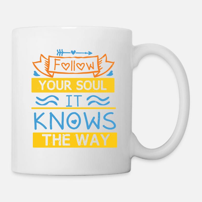 SUIVEZ VOTRE ÂME ELLE CONNAÎT LE CHEMIN 2 - Mug blanc - blanc