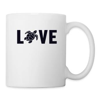 Love Tortoise Water Turtle Turtle - Mug - white - Right