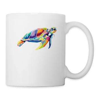 Polygon Tortoise Aquatic Turtle - Mug - white - Right
