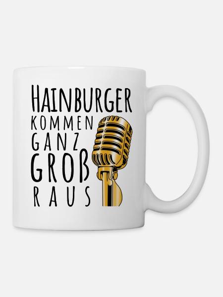 Hainburger kommen gang groß raus - Tasse - Weiß